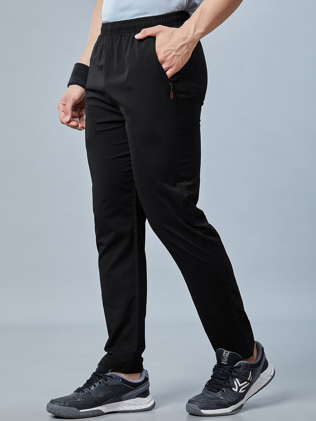 Men's Regular Fit Track Pants Pockets with RACE