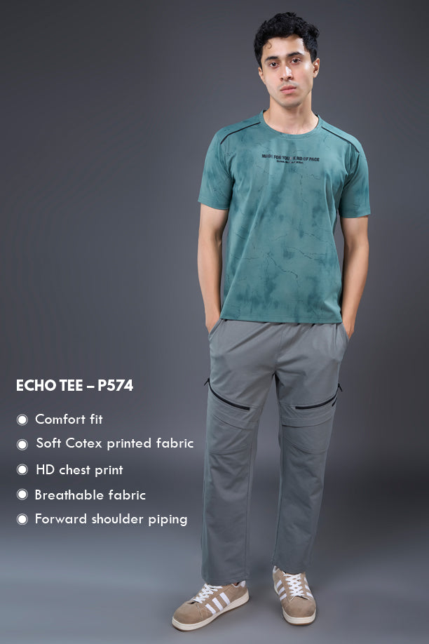 ECHO TEE | EVERGREEN