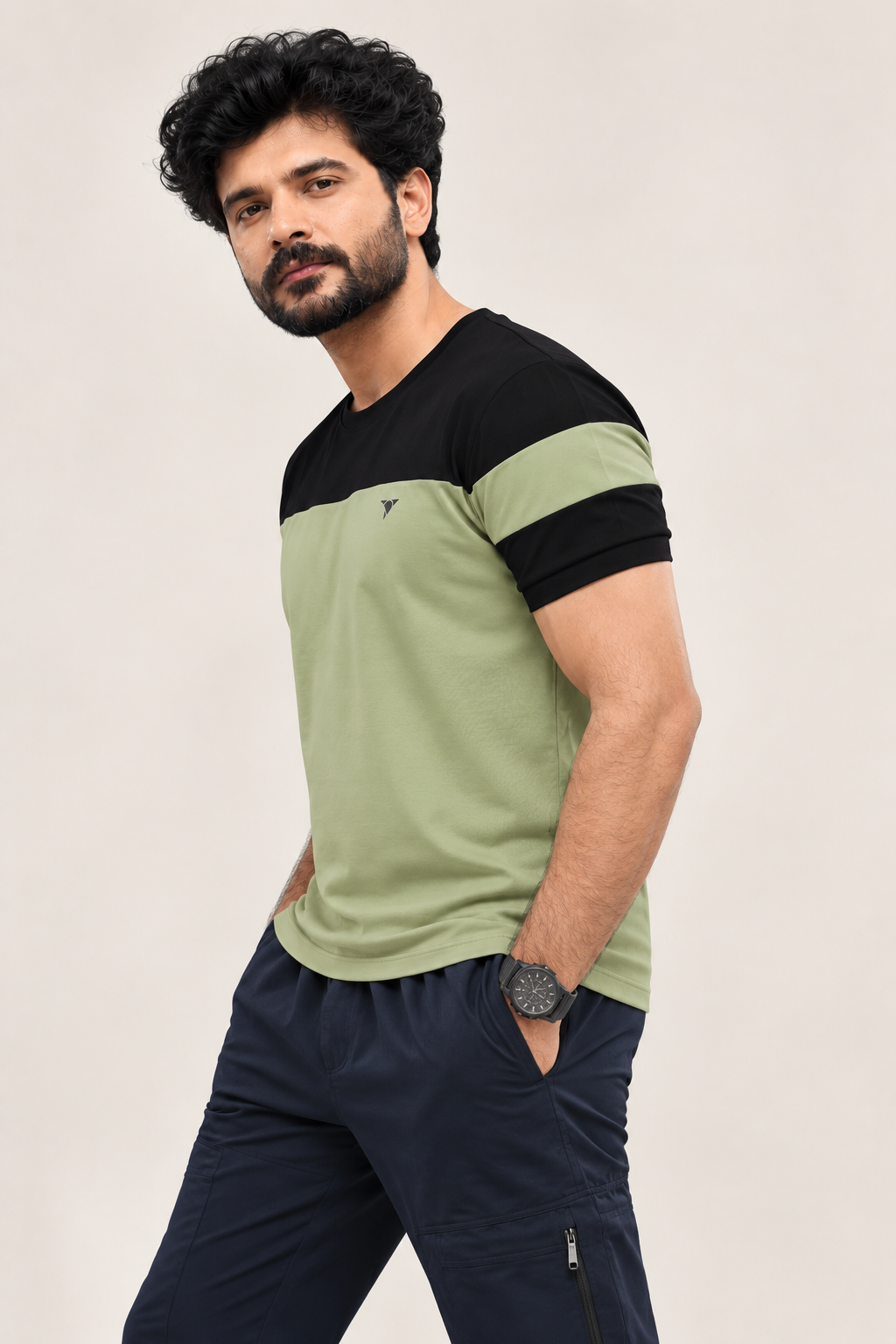 Men Slim Fit Round Neck Tee with PRIDE