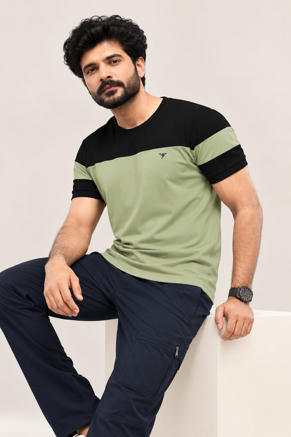 Men Slim Fit Round Neck Tee with PRIDE