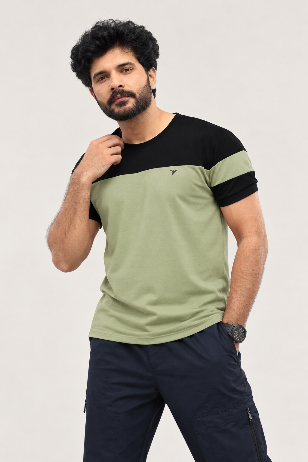 Men Slim Fit Round Neck Tee with PRIDE