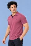 Men Slim Fit Polo T-Shirt with MATTY