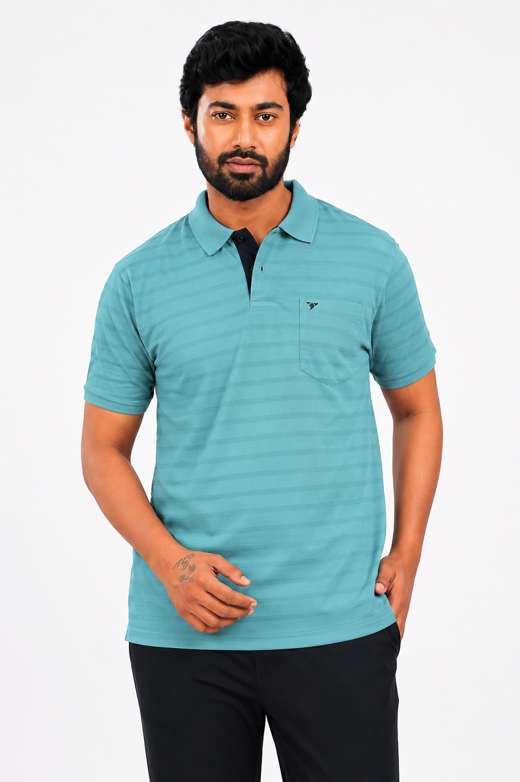 CRAZY MATTY COMFORT FIT T SHIRT - LIGHT TEAL