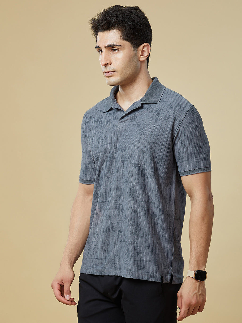 Men Regular Fit Polo T-Shirt with Supreme