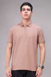 Men Cotton Blend Regular Fit Polo T-Shirt with Edge