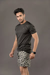 Men Printed Regular Fit Active Shorts with Funky