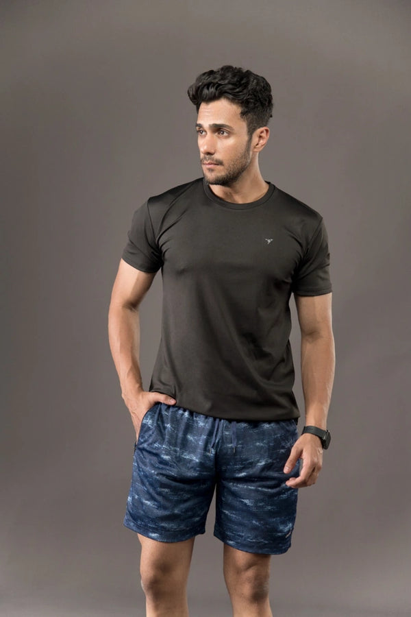 Men Printed Regular Fit Active Shorts with Funky