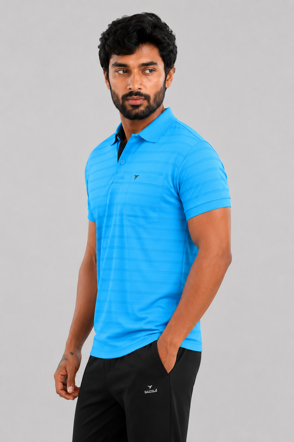 CRAZY MATTY COMFORT FIT T SHIRT - SKY BLUE