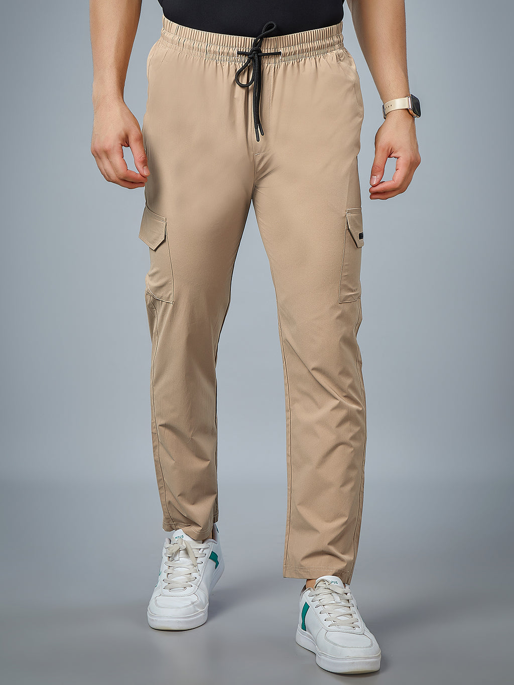 Men Regular Fit Cargo Pants with PILOT