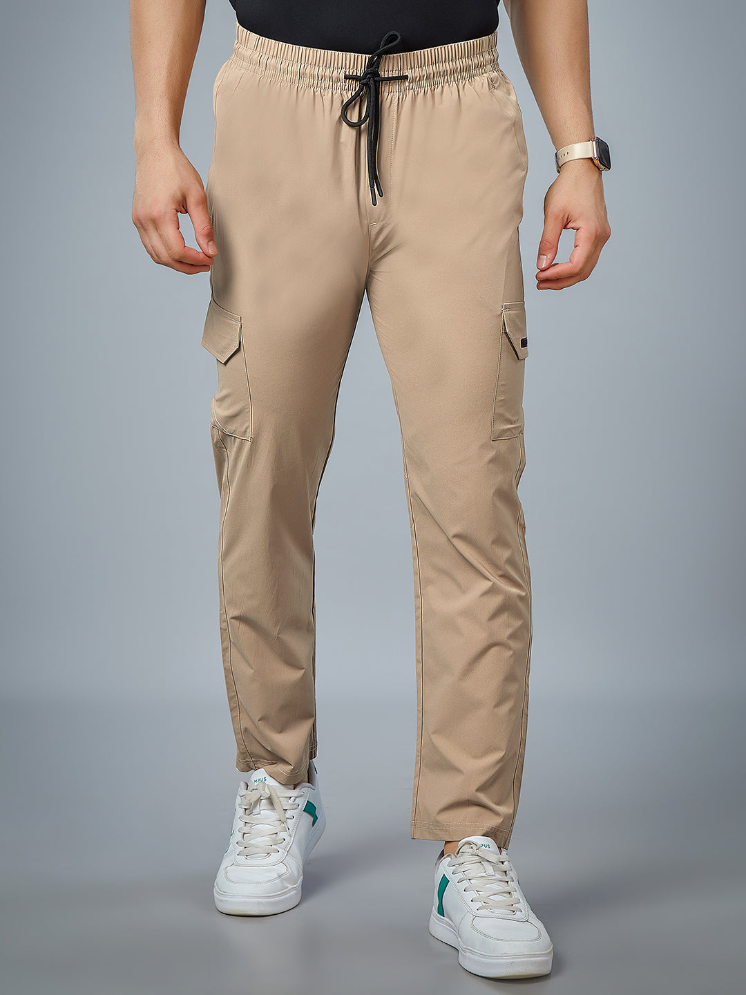 Men Regular Fit Cargo Pants with PILOT