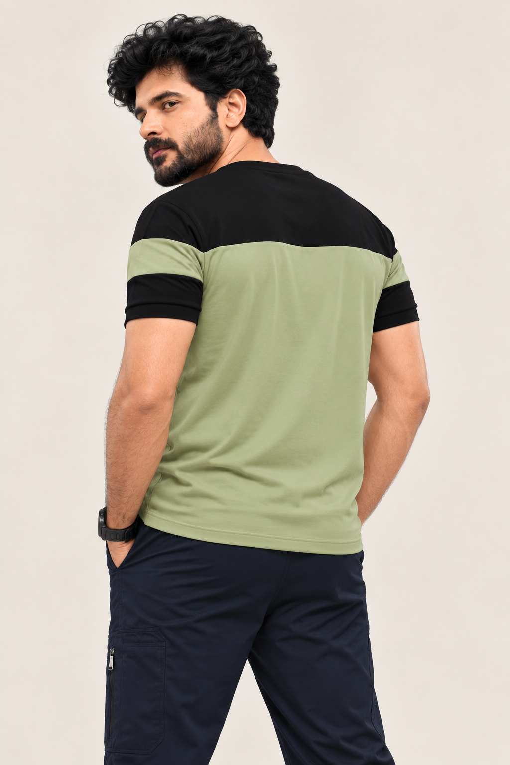 Men Slim Fit Round Neck Tee with PRIDE