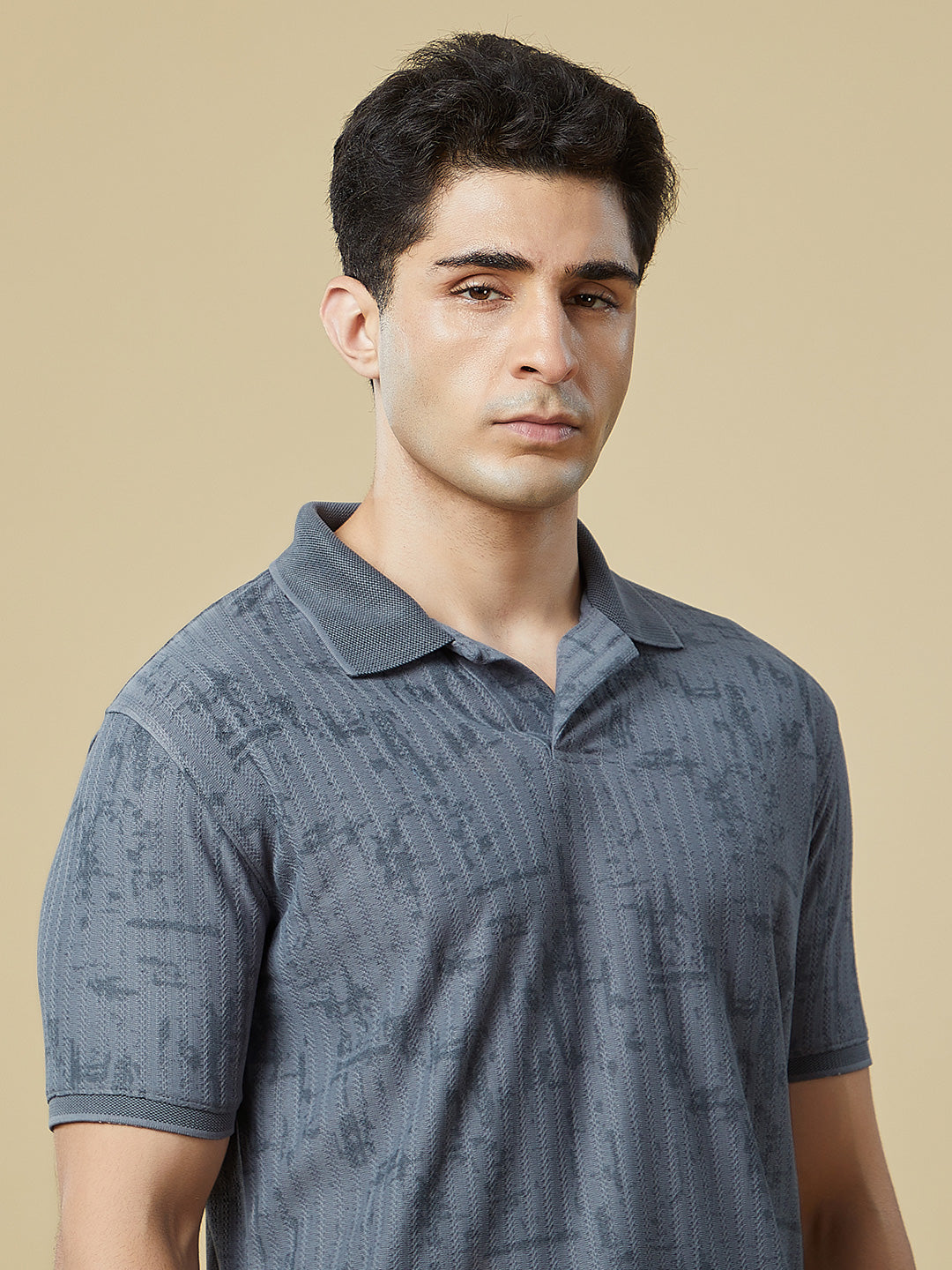 Men Regular Fit Polo T-Shirt with Supreme