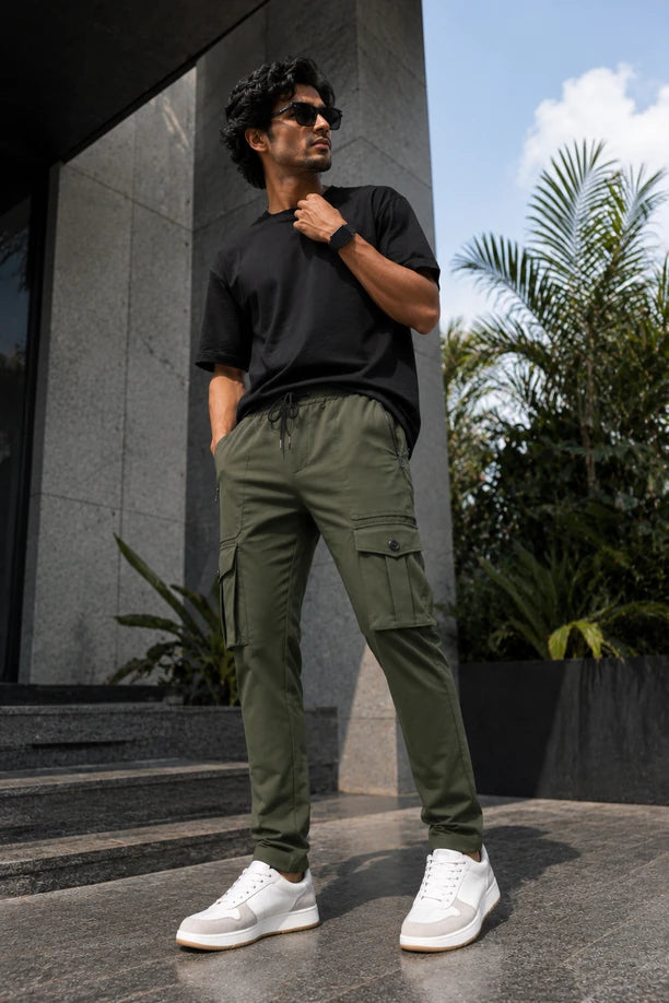 Men Dri Fit Stretch Cargo Pants with NATTY