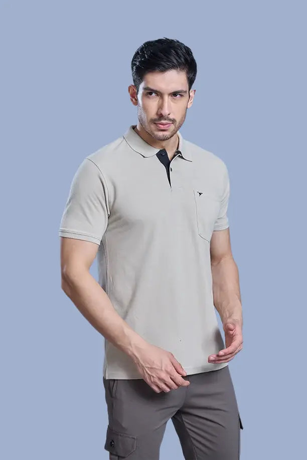 MATTY COMFORT T-SHIRT- LIGHT GREY