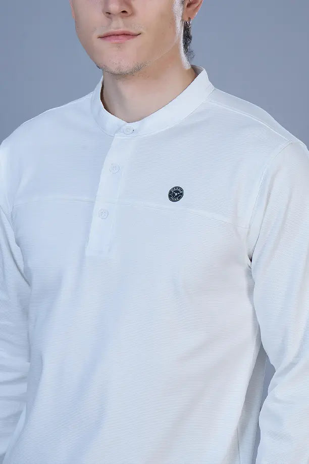 ATLAS FULL SLEEVES T-SHIRT - WHITE