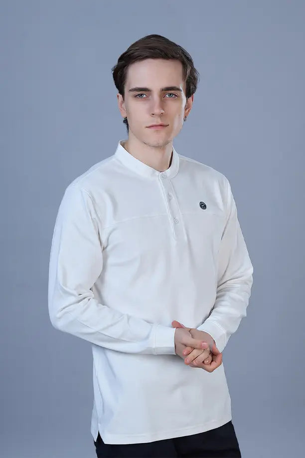 ATLAS FULL SLEEVES T-SHIRT - WHITE