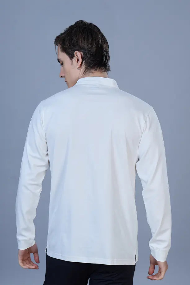 ATLAS FULL SLEEVES T-SHIRT - WHITE