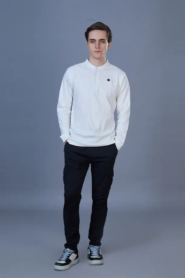 ATLAS FULL SLEEVES T-SHIRT - WHITE