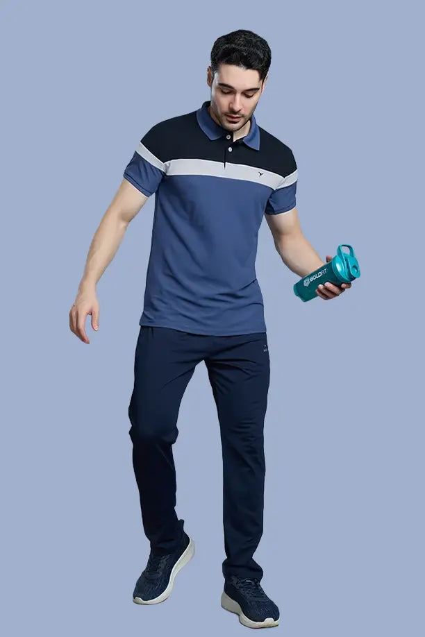 CRAZY MATTY TRENDY T-SHIRT - BLUEGREY