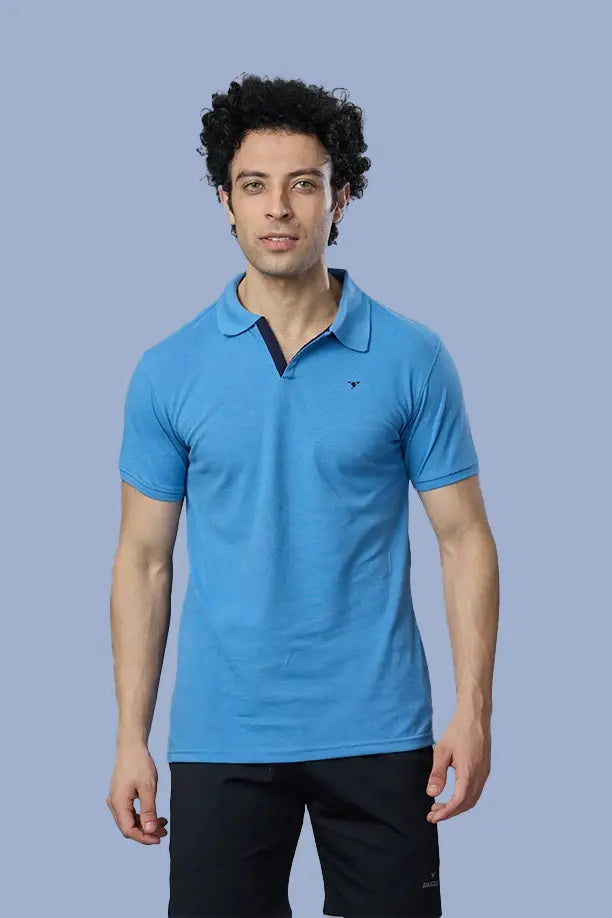 MATTY SLIM FIT T- SHIRT - SKY BLUE
