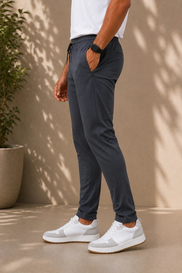 Men Cotton Regular Fit Trackpants with ALL TIME COTTON