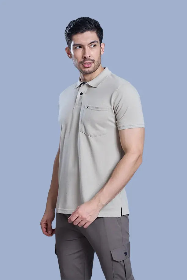 MATTY COMFORT T-SHIRT- LIGHT GREY