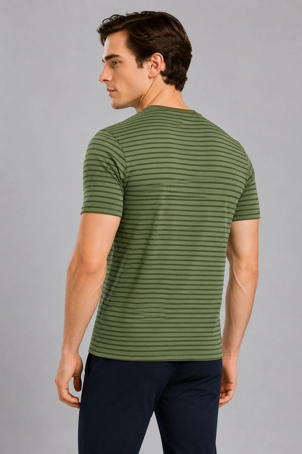 JOLLY ROUND NECK T SHIRT | GREEN