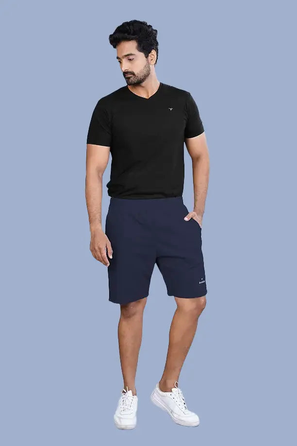 LONG SHORT PLAIN PC SPCL - DENIM BLUE