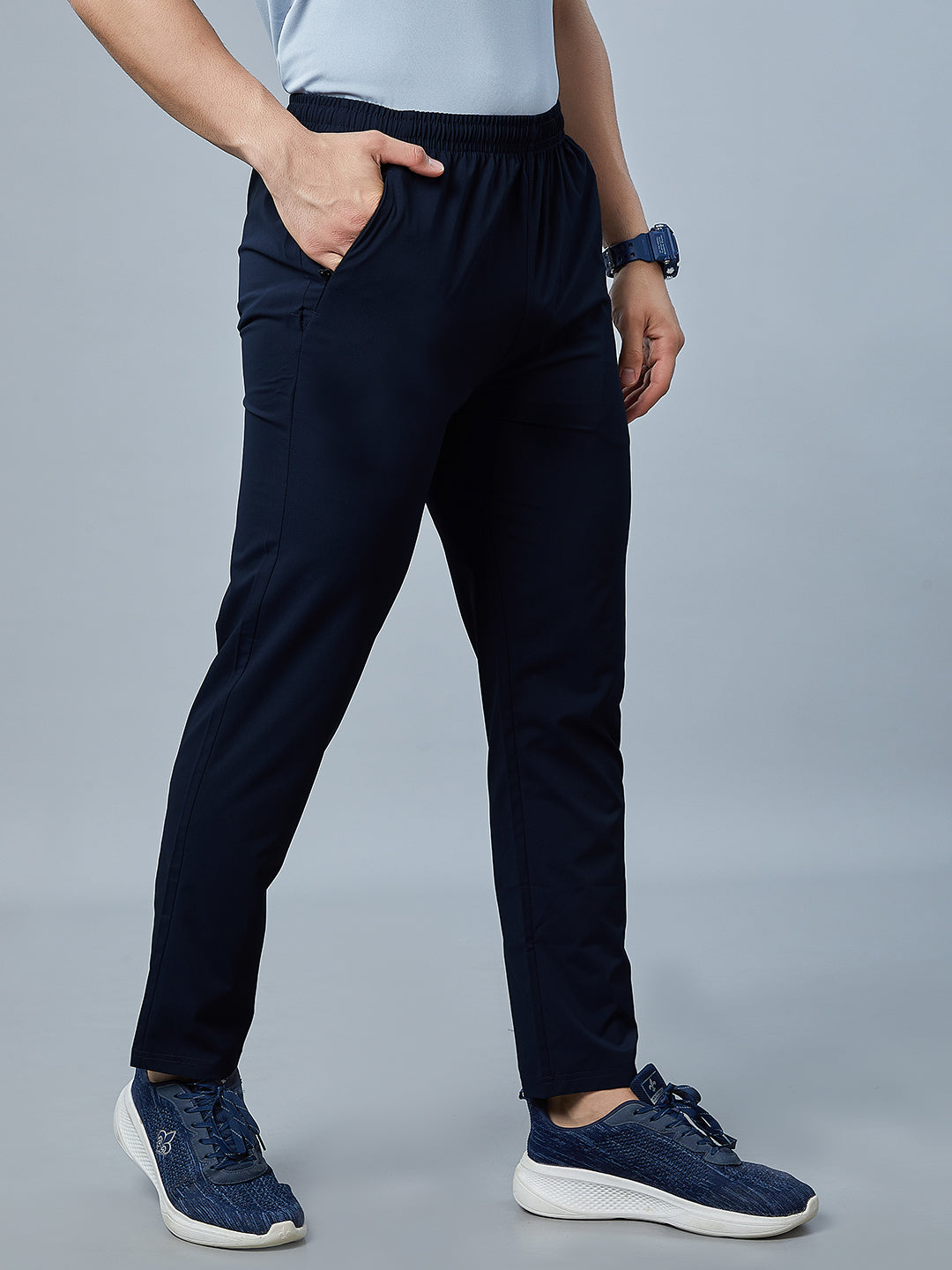 Men's Regular Fit Track Pants Pockets with RACE