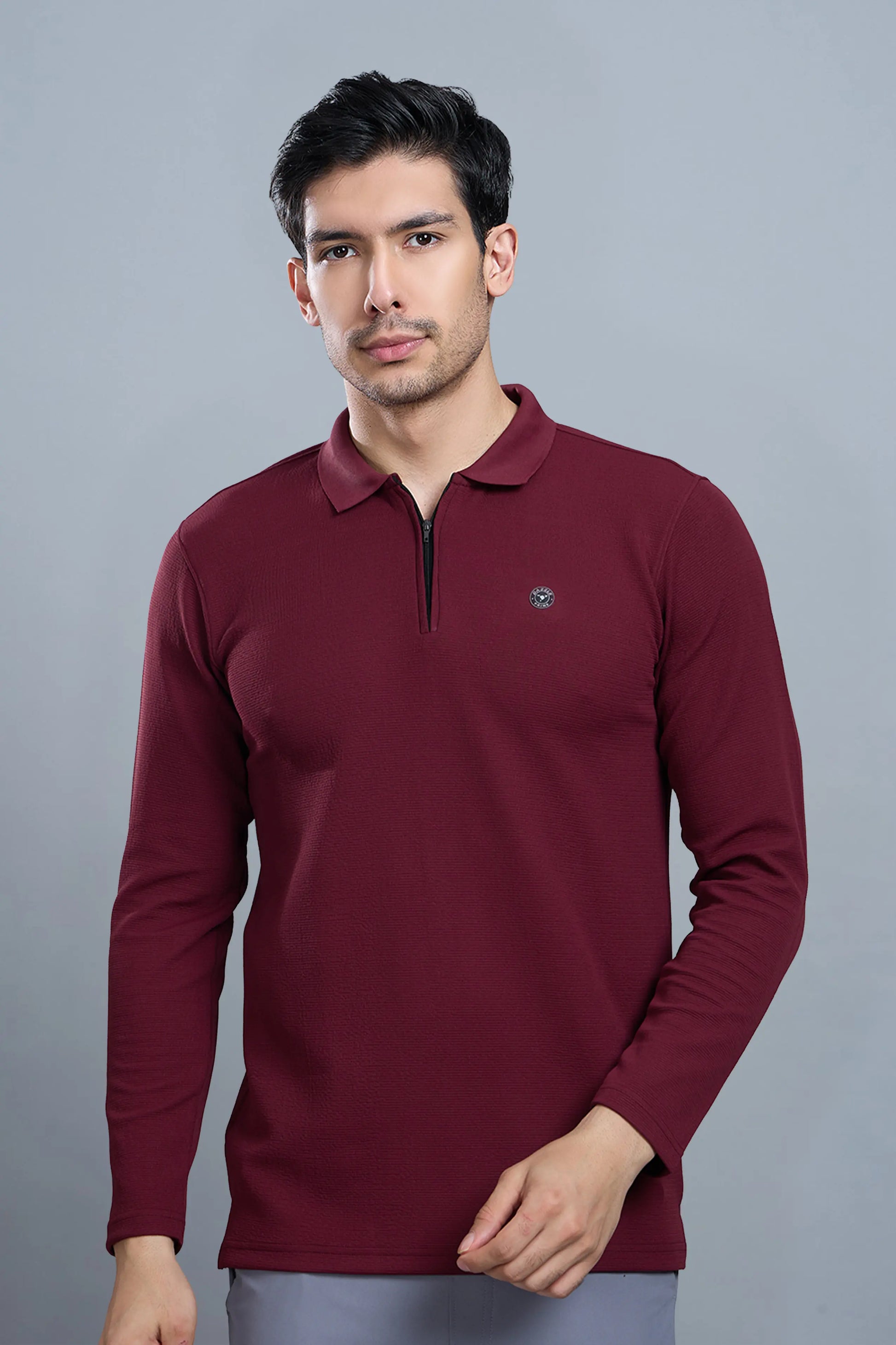 TANGY FULL SLEEVE TSHIRT - MAROON