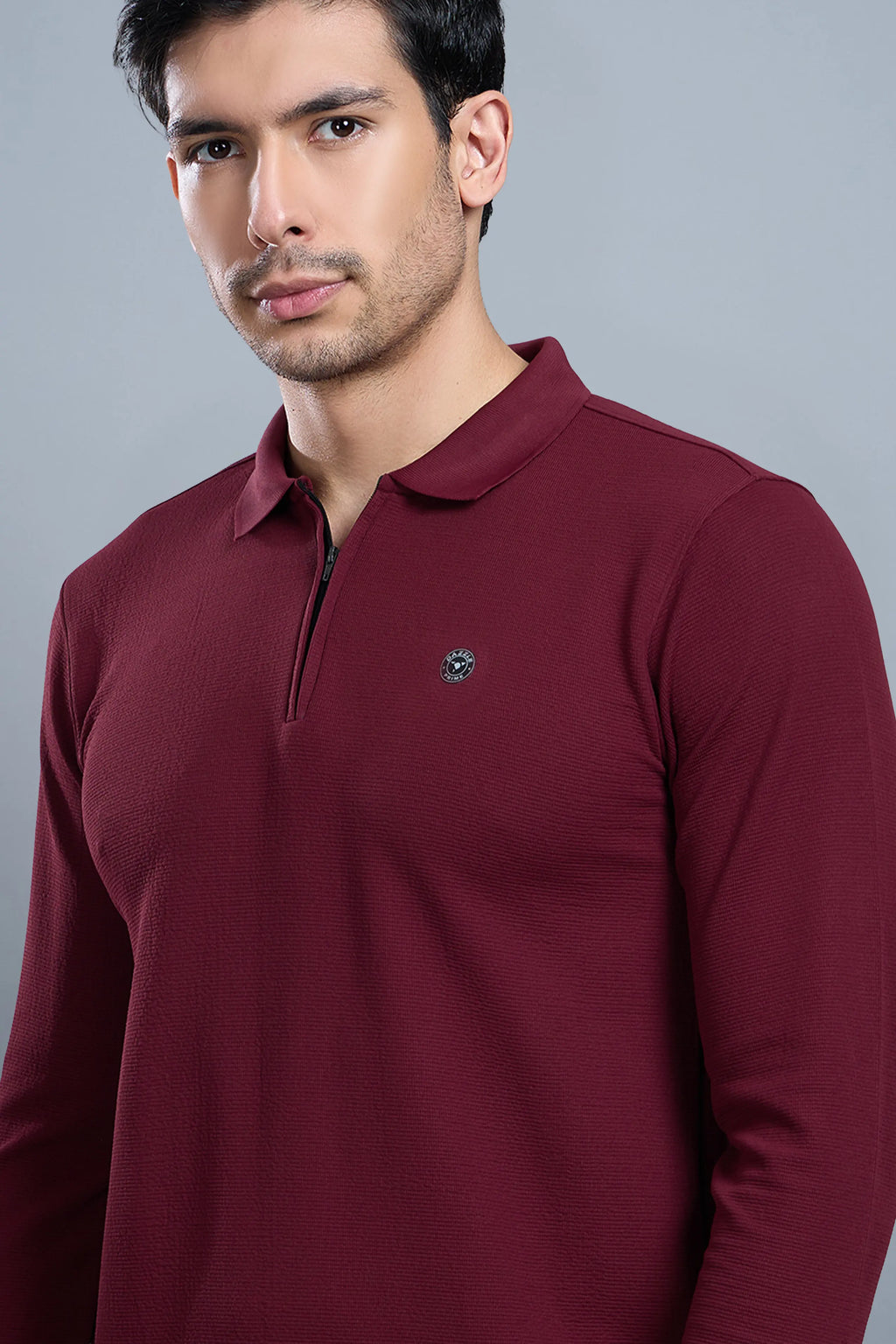 TANGY FULL SLEEVE TSHIRT - MAROON