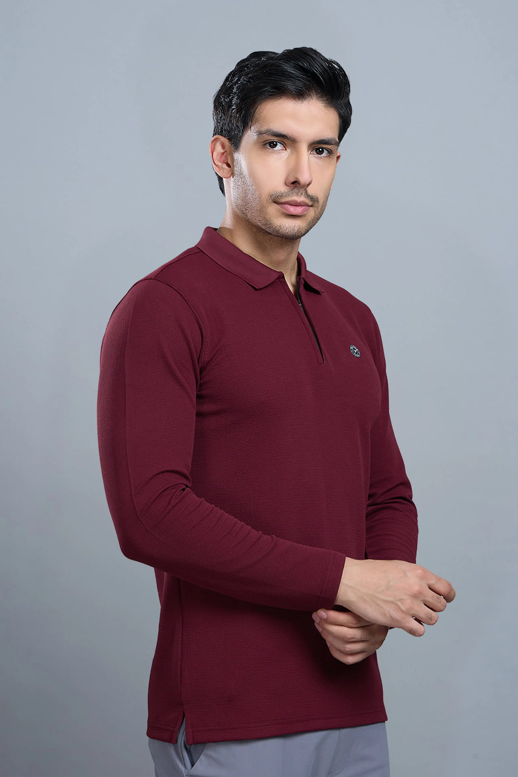 TANGY FULL SLEEVE TSHIRT - MAROON