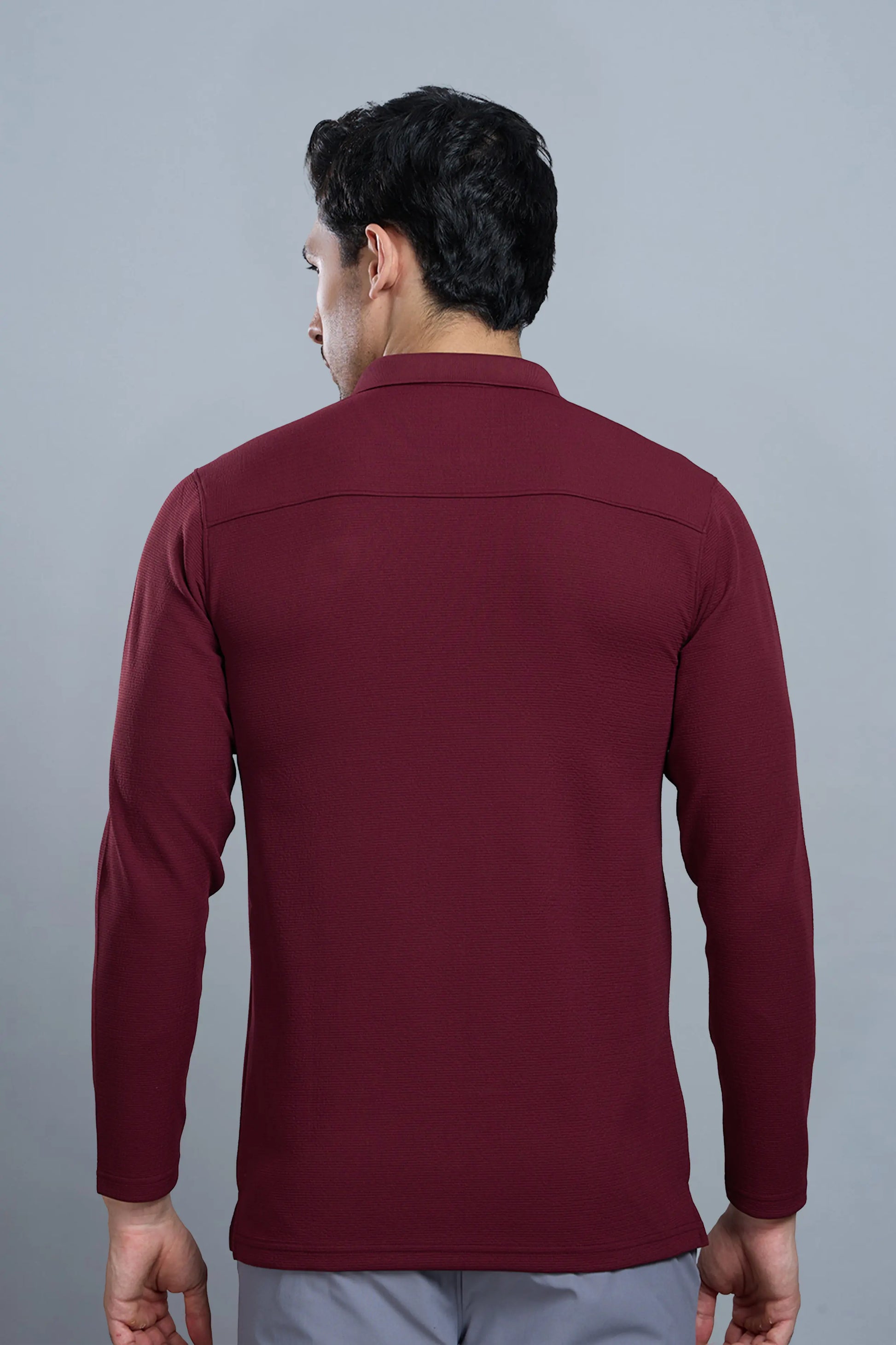 TANGY FULL SLEEVE TSHIRT - MAROON