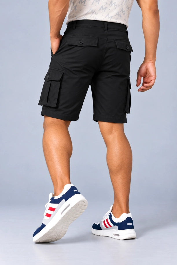 Men Regular Fit Cargo Shorts