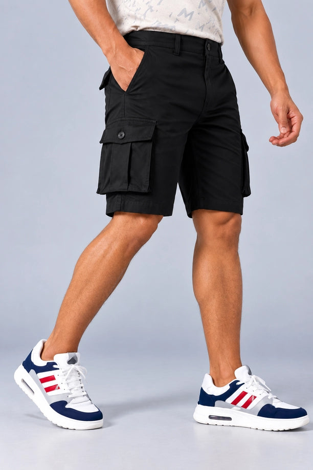 Men Regular Fit Cargo Shorts