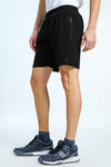 Men Regular Fit Sports Shorts with Pockets
