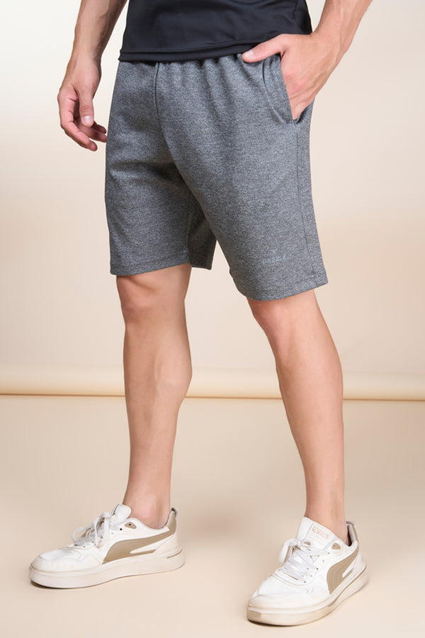 MELANGE SHORT | LIGHT GREY