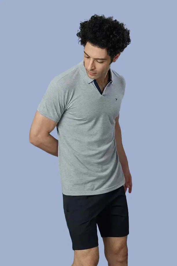 MATTY SLIM FIT T- SHIRT - GREY