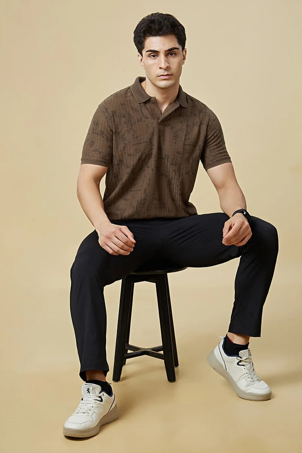 Men Regular Fit Polo T-Shirt with Supreme