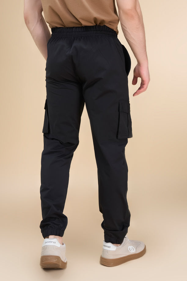 Men Cotex Regular Fit 2-Way Stretch Cargo Pants with Safari