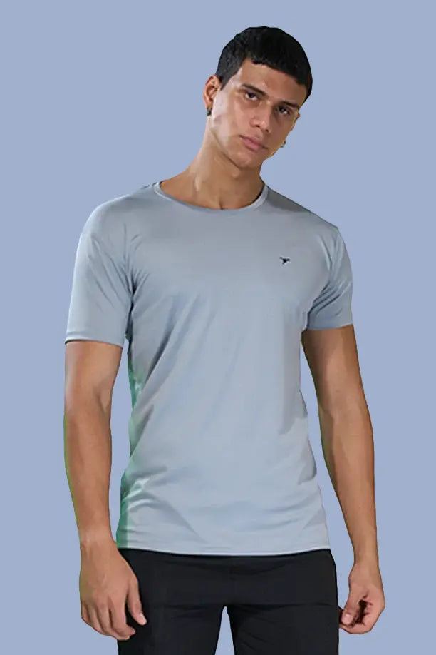 BUTTER LYCRA R-NECK T-SHIRT - LIGHT GREY
