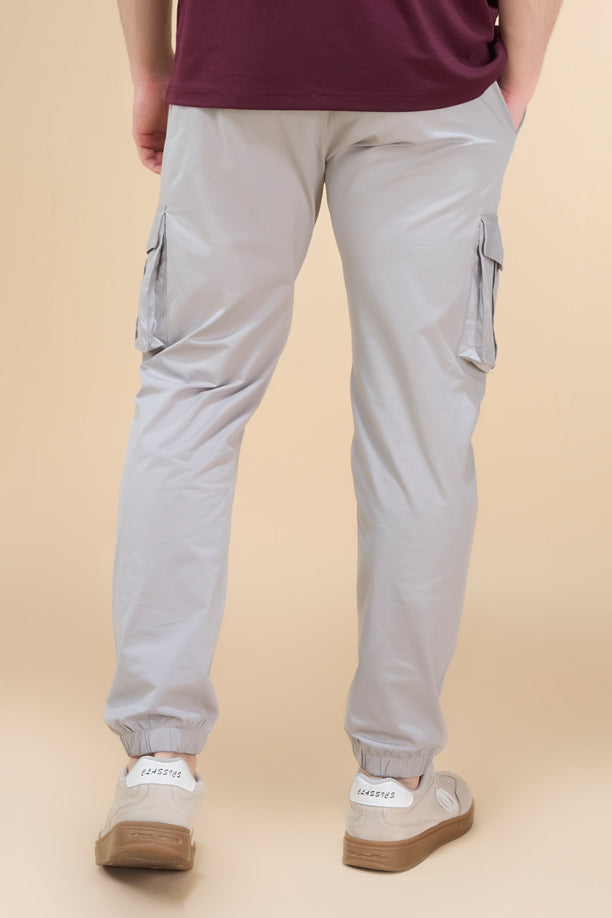 Men Cotex Regular Fit 2-Way Stretch Cargo Pants with Safari