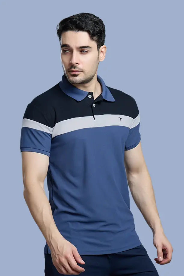 CRAZY MATTY TRENDY T-SHIRT - BLUEGREY