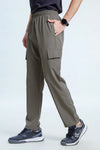 Men Regular Fit Active Cargo Pants with Floaty