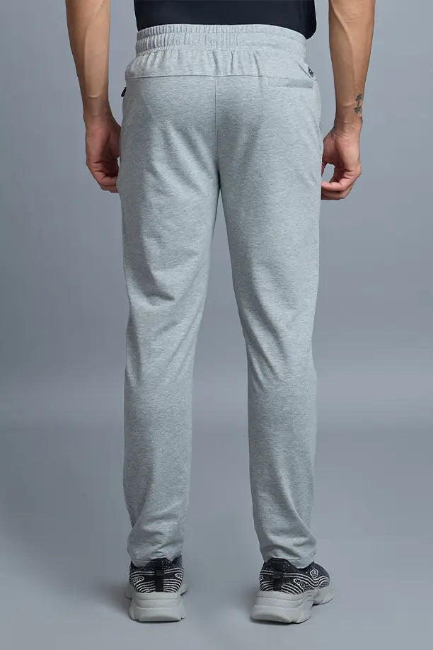 COTTON LYCRA TRACK - LIGHT GREY