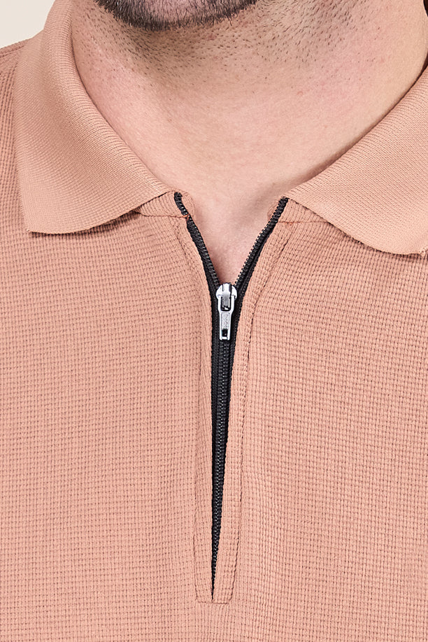 TANGY HALF TSHIRT | BROWN