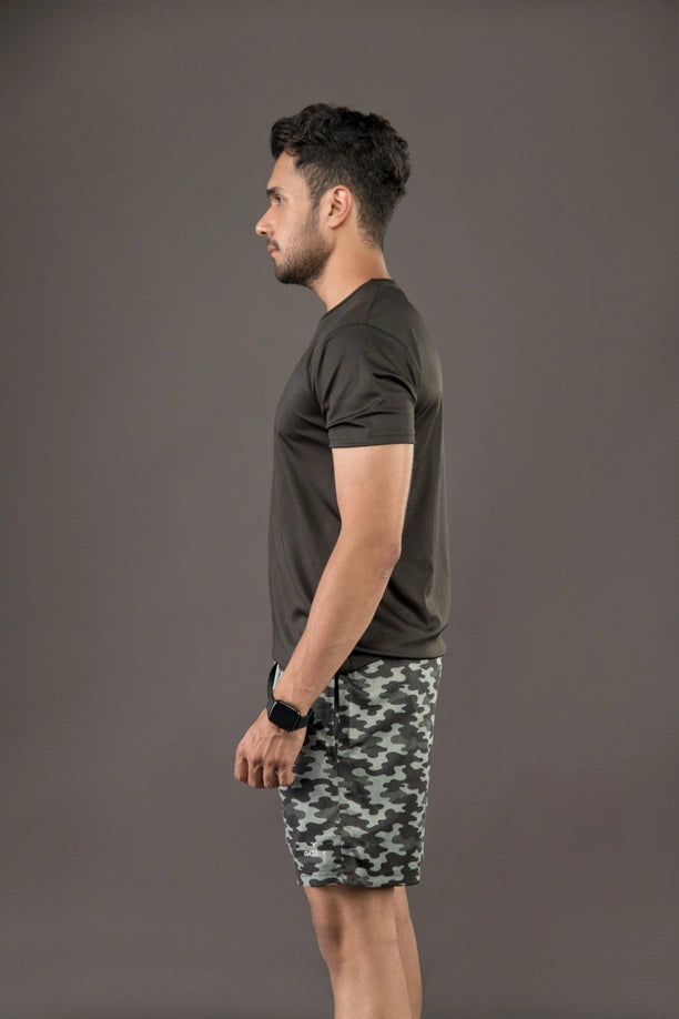 Men Printed Regular Fit Active Shorts with Funky
