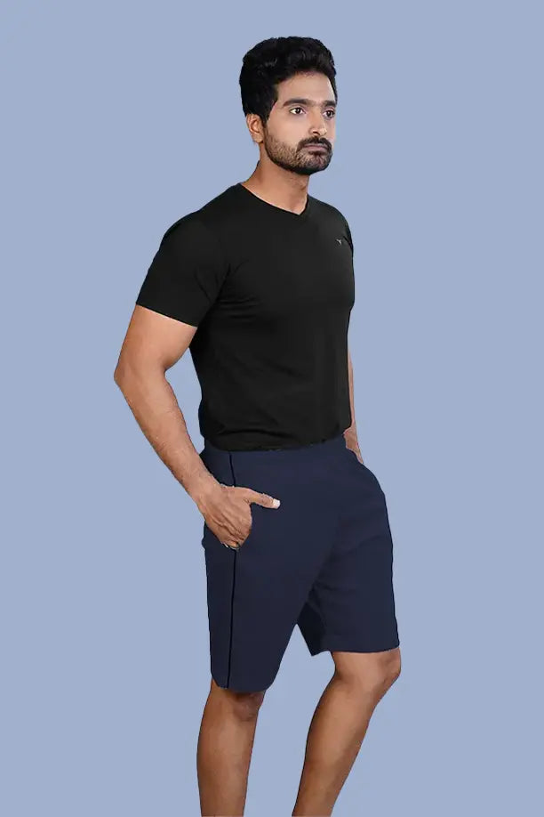 LONG SHORT PLAIN PC SPCL - DENIM BLUE