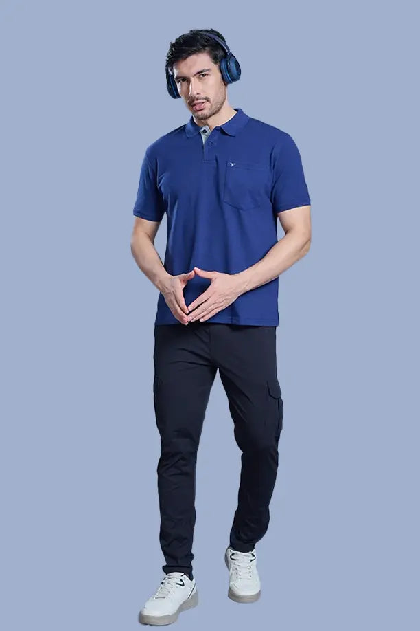 MATTY COMFORT T-SHIRT- INDIGO BLUE