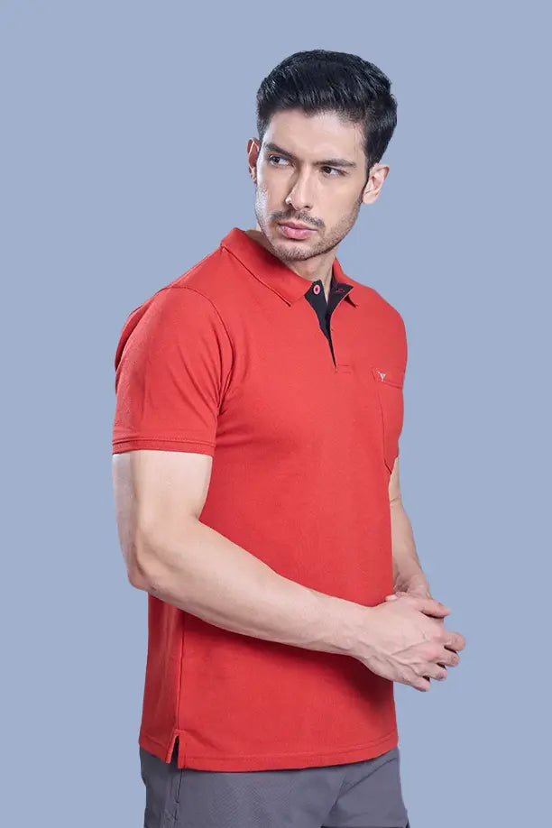 MATTY COMFORT T-SHIRT- BRICK RED